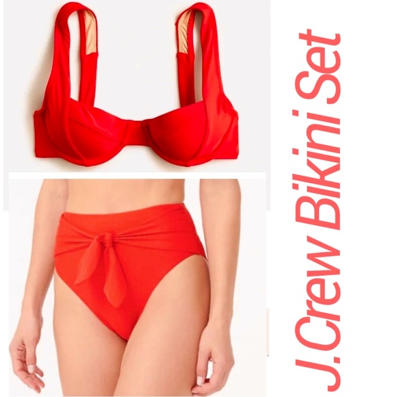 J. Crew Other - 🌎 JCrew Red Bikini Set